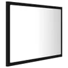 vidaXL LED-Badspiegel Schwarz 60x8,5x37 cm Acryl Produktbild-Vorschau 4