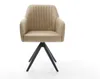 DELIFE Esszimmerstuhl Greg-Flex Mikrofaser Beige Vintage Produktbild-Vorschau 2