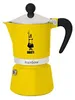 Bialetti Rainbow, Mokka-Kanne, Schwarz, Gelb, Aluminium, 3 Produktbild-Vorschau 2