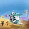 A cartoon scene with a spaceship and figures in a desert-like environment. Anteprima dell’immagine prodotto