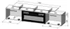 RTV-kast ROVA met elektrische haard, 190x37x48 cm, wit/wit Productafbeelding-voorbeeld 4