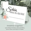 50 Tischkarten Schön dass du da bist Floral, Rose Love Produktbild-Vorschau 5