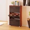 Meuble à chaussures 3 abattants 115x60x24cm Armoire de Voir les images du produit 2