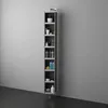 Drehbare Säule 198cm mit Regalen und Spiegel Produktbild-Vorschau 1