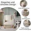 ProximaX Leinen-Loungeschaukelstuhl mit Kopfkissen, mit Produktbild-Vorschau 6