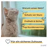 PiuPet® Katzennetz Drahtverstärkt I 8x3m I Grün I Produktbild-Vorschau 6