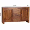 Wohnling Credenza in legno massiccio di Sheesham 118,5 x 40 Anteprima dell’immagine prodotto 2