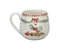 Porzellanbecher Vintage Weihnachten, Frohe Feiertage Produktbild-Vorschau 1