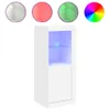 A white cabinet with LED lighting and color swatches above. Podgląd zdjęcia produktu