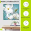 ARTland Poster Vintage Blüte IV Größe: 30x30 cm Produktbild-Vorschau 2