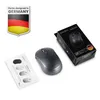 A Perixx PERIMICE-802IN Bluetooth mouse is displayed with its packaging and an instruction manual on a white background. Anteprima dell’immagine prodotto