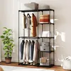 Kleiderschrank mit Kleiderstange und Einlegeböden, 111 x 43 Produktbild-Vorschau 9
