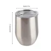 12oz nerezový pohár na víno bez stopky s víčkem a otvorem Náhled obrázku produktu 6