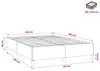 vidaXL Rám postele bez matraca čierny 140x190 cm zamat Náhľad obrázku produktu 7