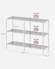 VASAGLE LGT027W01 Konsolentisch, Regal, 3 Ablagen aus Produktbild-Vorschau 2