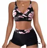 Damen Bikini mit Shorts XL - Cup D - Tankini Set - Schwarz Produktbild-Vorschau 1