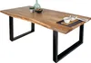 Esstisch Baumkante massiv Akazie Natur 120 x 80 U-Gestell Produktbild-Vorschau 7