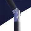 Close-up of the joint mechanism of a dark blue umbrella pole. Produktbild-Vorschau