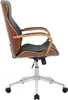 Bürostuhl HLO-CP62 Kunstleder  walnuss/schwarz Produktbild-Vorschau 3