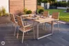 riess-ambiente Gartentisch TAMPA LOUNGE 125cm natur greige Produktbild-Vorschau 3