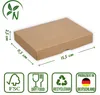 Faltschachtel 11,5 x 15,5 x 2,5 cm, Braun, mit Deckel, Produktbild-Vorschau 5
