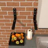 Klappbare Wandhalterung 2 Stk. verstellbar 31–45 cm Schwarz Produktbild-Vorschau 4