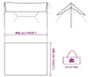 vidaXL Tarp Olivgrün 406x306 cm Wasserdicht Produktbild-Vorschau 8