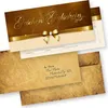 A gift voucher and envelope set with a vintage aesthetic. Produktbild-Vorschau