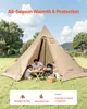 VEVOR Tipi Zelt für 4–6 Personen, tragbares Indianerzelt Produktbild-Vorschau 2