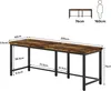 Tribesigns Doppelschreibtisch, 200cm Extra Lange Produktbild-Vorschau 2