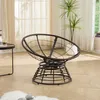 Fotel Papasan z obrotem o 360°, miękka poduszka, beżowy Podgląd zdjęcia produktu 13