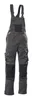 A pair of dark gray and black overalls shown against a white background. Produktbild-Vorschau