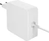 A white Macbook Magsafe 2 magnetic charger is shown against a white background. Produktbild-Vorschau