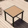 Gartentisch Aluminium 78x78x74 cm, 4 Personen, Holzoptik, Produktbild-Vorschau 5