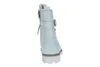 A side view of a white boot with a white sole and a buckle strap. Produktbild-Vorschau