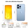 Zwei LED-Flammeneffektleuchten, 4 Modi, USB-Ladefunktion, Produktbild-Vorschau 2
