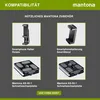 mantona 21182, 3 Bein(e), Schwarz, 49,5 cm Anteprima dell’immagine prodotto 10