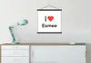 MuchoWow® Textilposter Ich liebe - Esmee - Mädchen 60x60 cm Produktbild-Vorschau 3