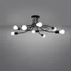 Lampa sufitowa LEVAR czarna 8xE27x15W metal wym:28x58x58cm Podgląd zdjęcia produktu 3