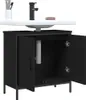 vidaXL Meuble sous-lavabo noir 60x30x60 cm bois composite Voir les images du produit 8