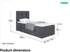 MEBLINI Boxspringbett mit Bettkasten - Gepolstert Produktbild-Vorschau 7