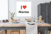 MuchoWow® Poster Ich liebe - Nienke - Mädchen 100x100 cm - Produktbild-Vorschau 3