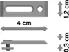 Interdeco Deckenträger mit Abstand 0,3 cm / Deckenhalterung Produktbild-Vorschau 2