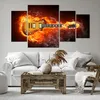 Bild auf Leinwand - Leinwandbild - Feuer Gitarre Instrument Produktbild-Vorschau 6