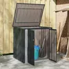 vidaXL Contenitore da giardino nero 101,5 x 82 x 100 cm in Anteprima dell’immagine prodotto 4