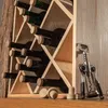 Portabottiglie in legno KADAX, 52 x 25,5 x 52 cm, naturale, Anteprima dell’immagine prodotto 8