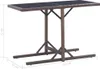 vidaXL Tavolo da giardino marrone 110×53×72 cm in vetro e Anteprima dell’immagine prodotto 7