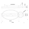 BRILLIANT lampa sufitowa LED 70x30cm Pirus drewno/metal Podgląd zdjęcia produktu 8