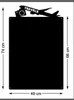 Magnettafel Schwarz 74x49cm TRAVELS Unsere Reisen Produktbild-Vorschau 1