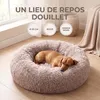 IvoQ Panier pour chien rond Ø 60 cm – Lit pour chien Fluffy Voir les images du produit 6